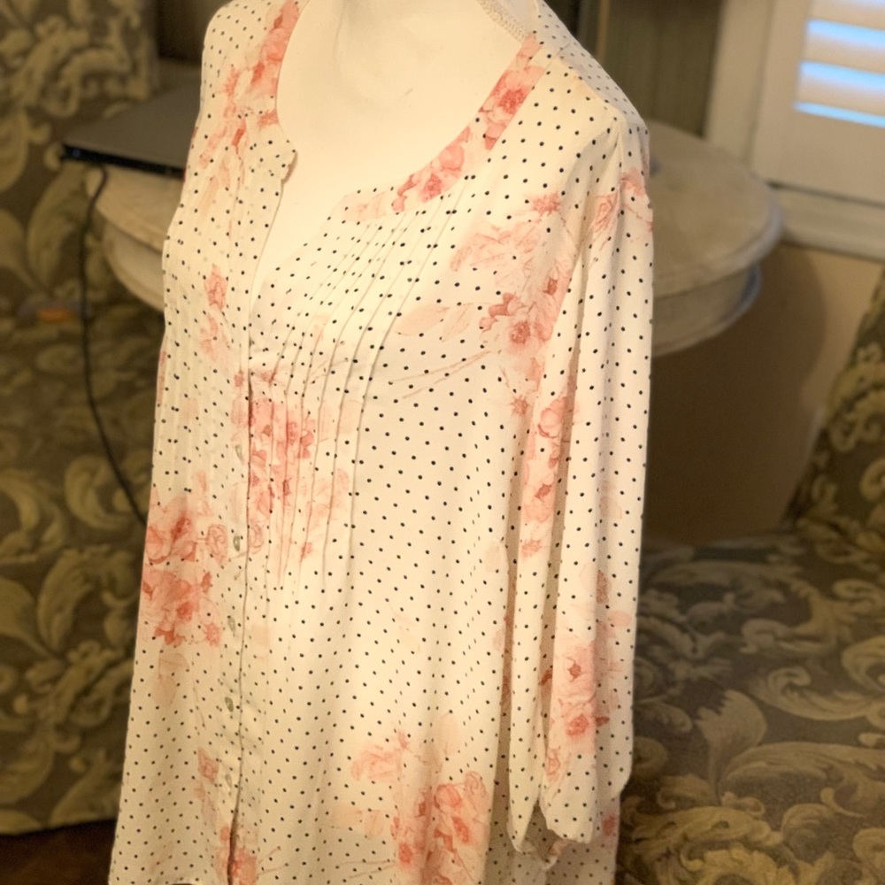 Three-quarter length sleeve blouse/top- size 2x - Picture 5 of 9